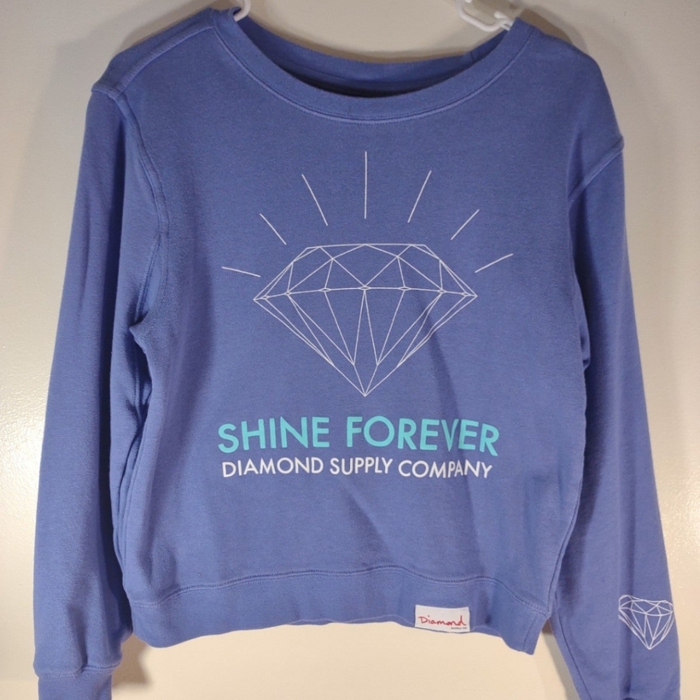 Retro Diamond Supply Company Sweatshirt Crewneck (Woman's XS)